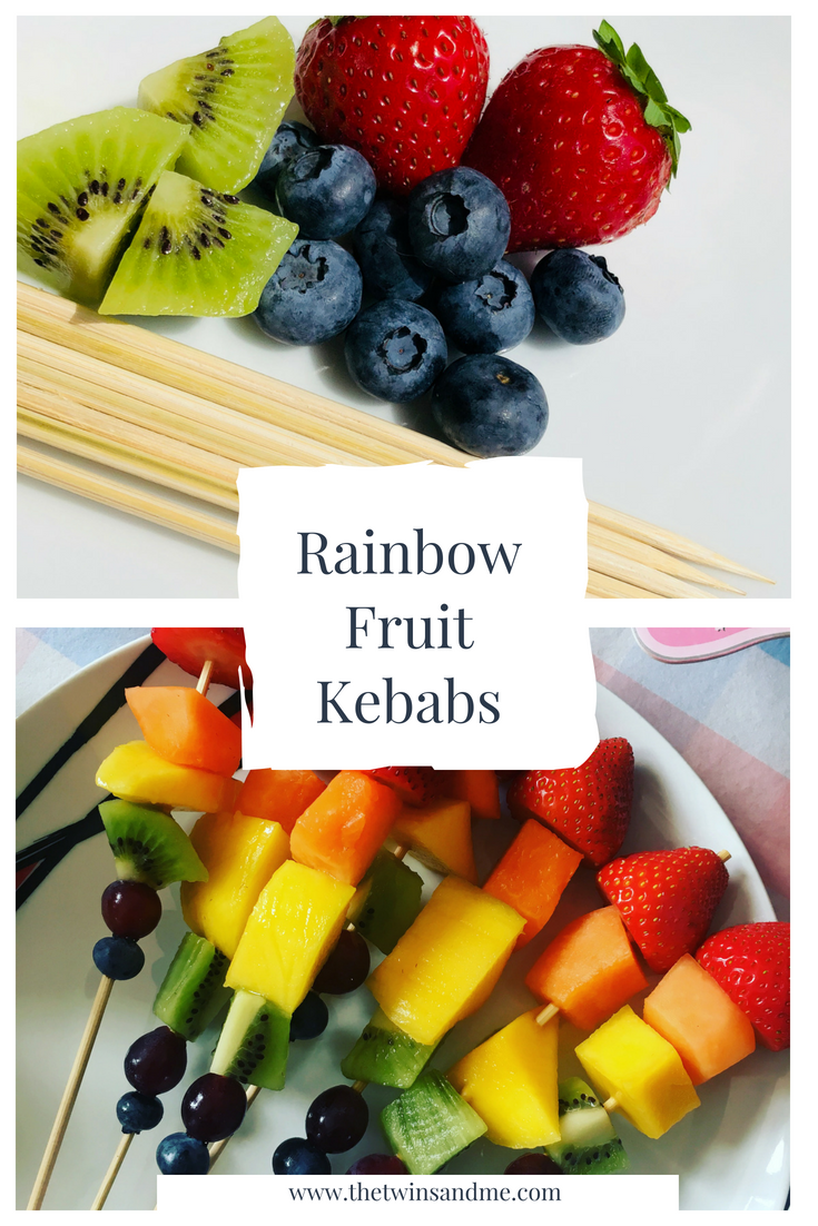 Rainbow Fruit Kebabs