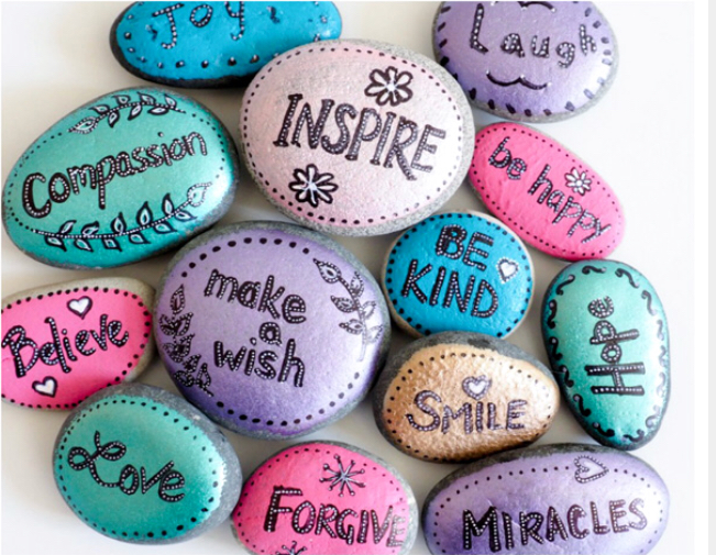 Easy Rock painting ideas – The Twins and Me