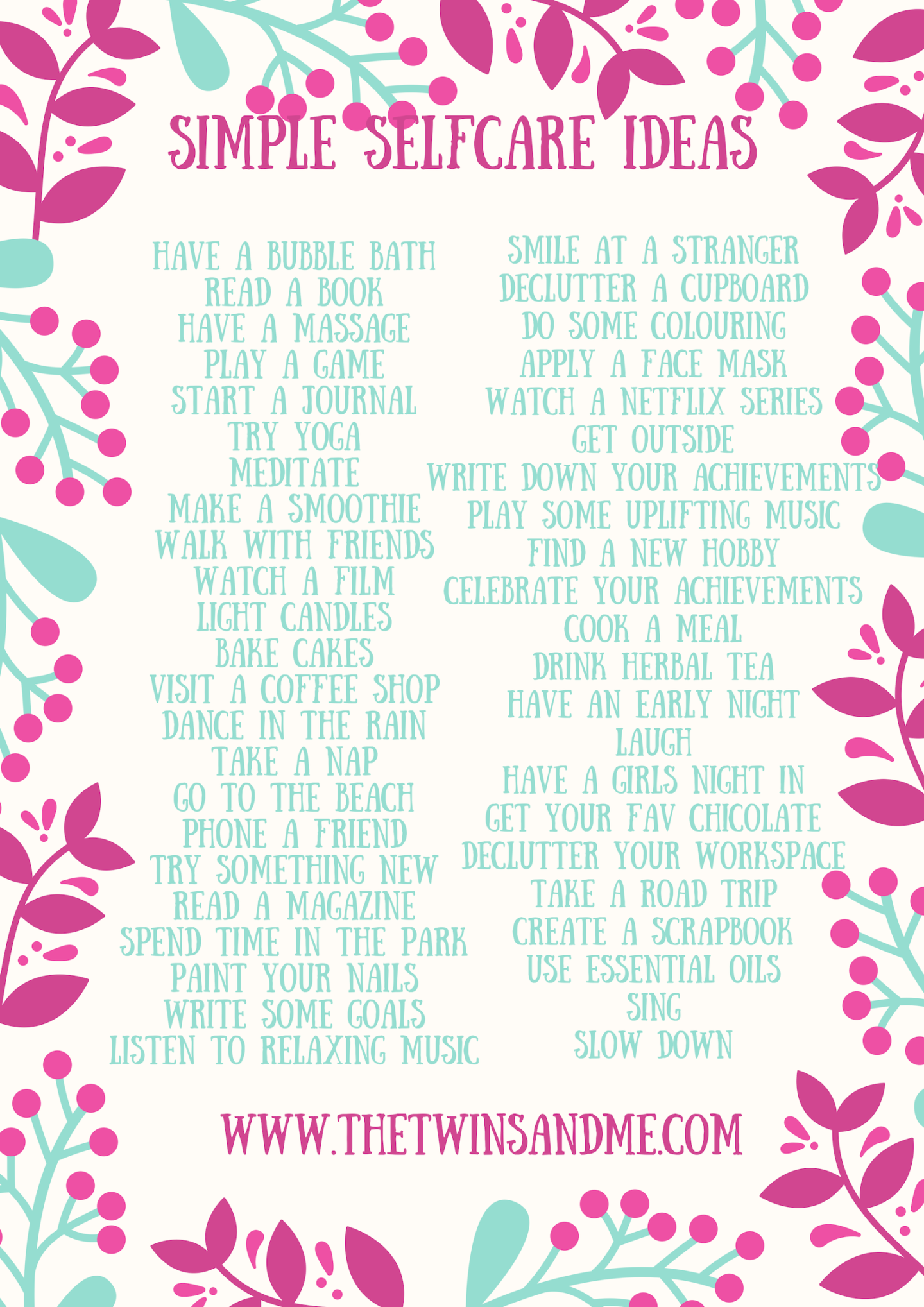 90 Best Self-Care Activities: Simple & Easy - The Pretty Thoughts