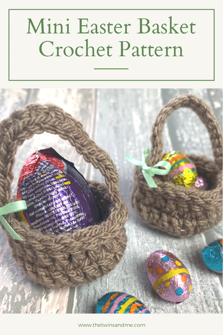 Free Crochet Chocolate Egg Basket Pattern